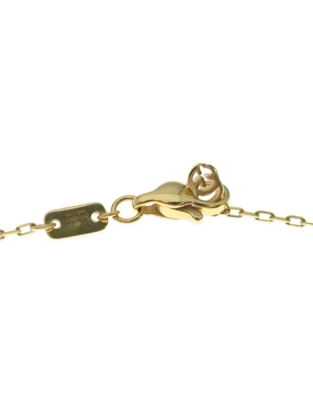 Gucci GG Pendant Chain Yellow Gold Necklace